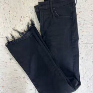 MOTHER The Insider Crop Step Fray Jeans - size 26
